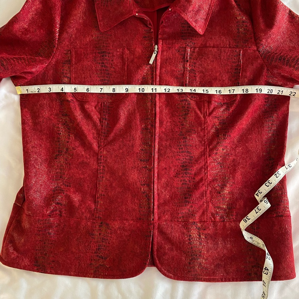 Erin London Lg metallic faux snakeskin jacket - Picture 6 of 16